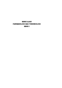 Buku Ajar Farmakologi Dan Toksikologi