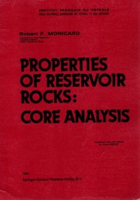 Image of PROPERTIES OF RESERVOIR ROCKS: CORE ANALYSIS